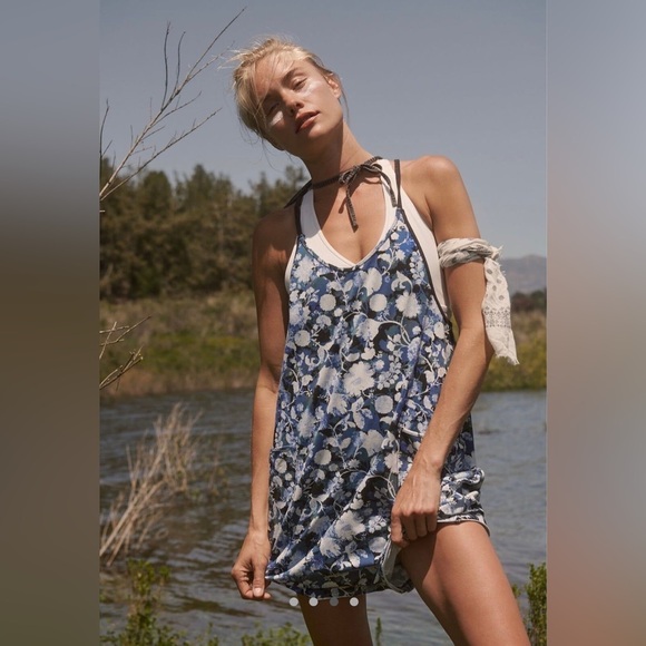 Free People Pants - Free People FP Movement Hot Shot Printed Romper - Forest Floral Combo